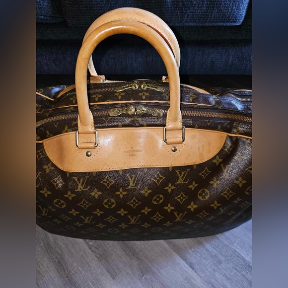 Louis Vuitton Monogram Alize 24 Heures Travel Bag w Detachable Non Brand Strap - Picture 5 of 13